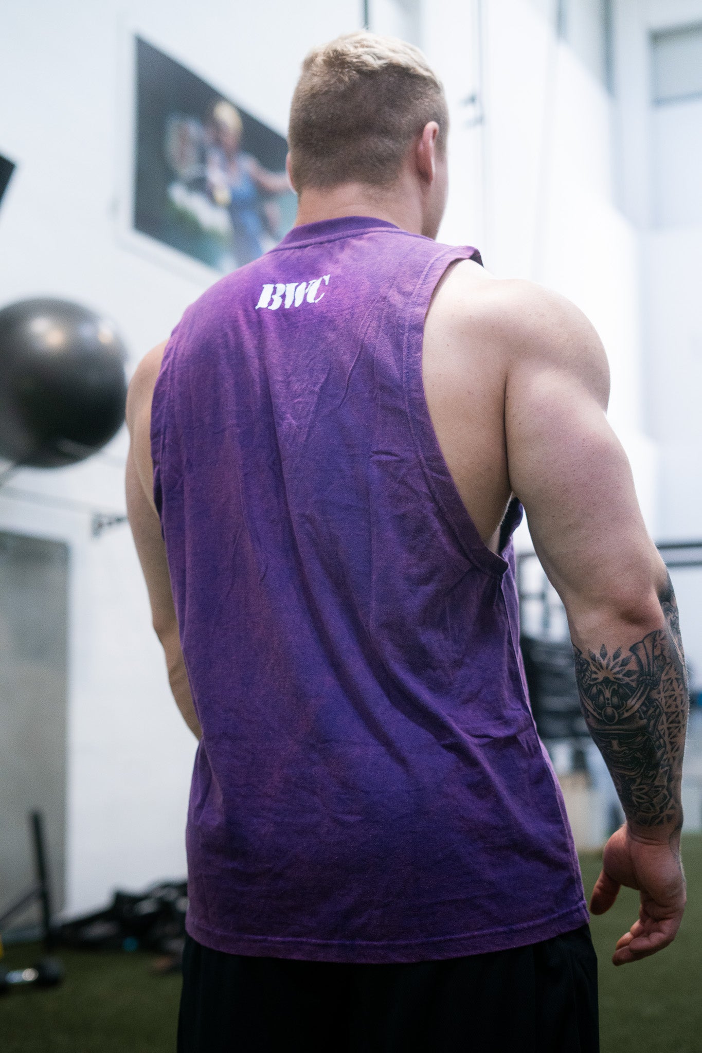 Thrive washed purple tanktop